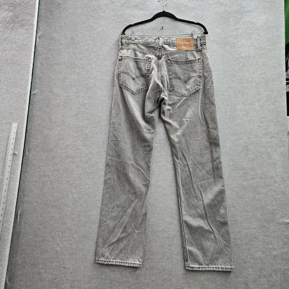 Levi's 551 z Men Jeans 32X34‎ Gray Denim Premium Authentic Straight Fit 30
